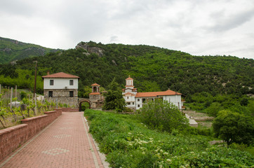 Fototapeta na wymiar Macedonia - Tikvesh Region - Panoramic view - Polog Monastery - St. George