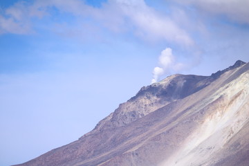 mountains and clouds