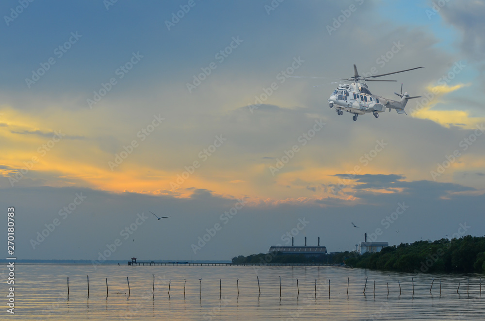 Canvas Prints Helicopter, air, h225