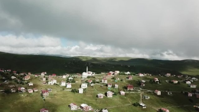 Drone footage of Sultan Murat Yayla in Trabzon, Turkey