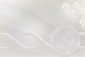 science concept, white DNA background with space for text, vector illustration.