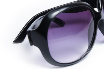 stylish sunglasses on a white background