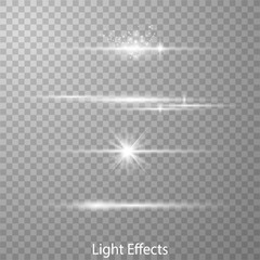 Optical lens flare light effects.
