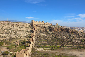 Fototapeta na wymiar Alcazaba de Almería, Andalucía, España