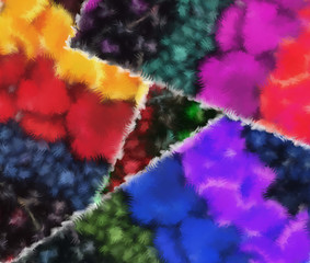 Intense colorful abstract background texture