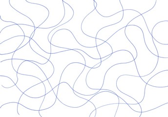 Hand drawn abstract background with blue waves