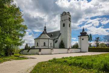 Fototapeta na wymiar Church in Frydman, Malopolskie, Poland