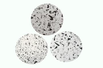 quail eggs on white background