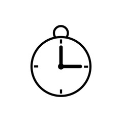 Stopwatch icon. Time symbol. Outline simple style. Vector illustration for design, web, app, infographic.