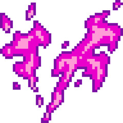 Obraz premium vector pixel art fantasy effect