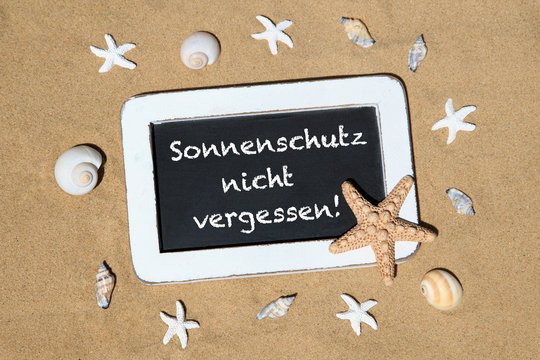 Sonnenschutz nicht vergessen!