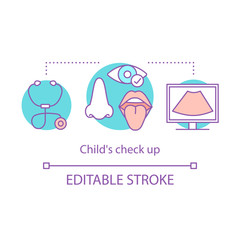 Child check up concept icon
