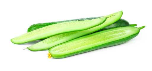 Cucumber isolated on white background