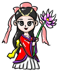 八仙　仙人　何仙姑