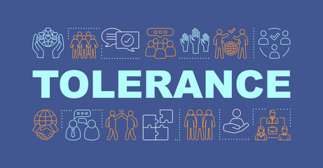 Tolerance word concepts banner