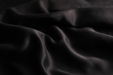 black silk fabric, pattern background