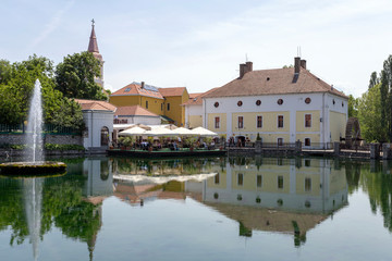 Obraz premium Mill Pond in Tapolca