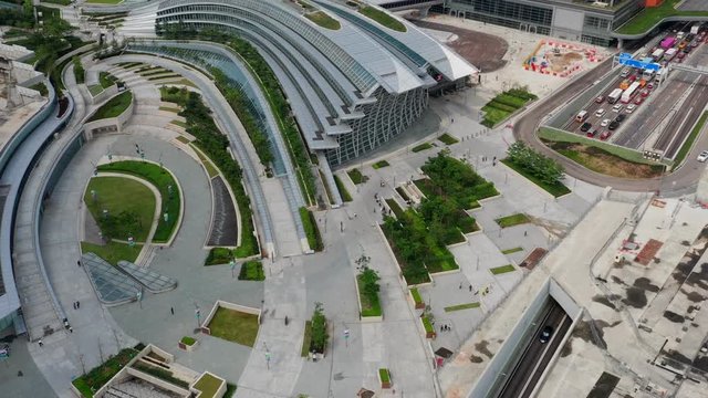 Top view of west kowloon station