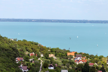 Lake Balaton from the Somlyo mountain