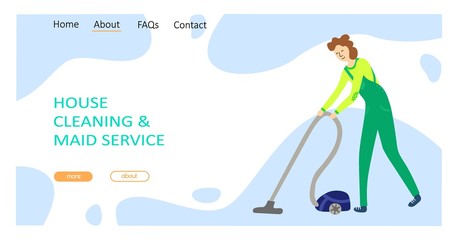 Cleaning service concept