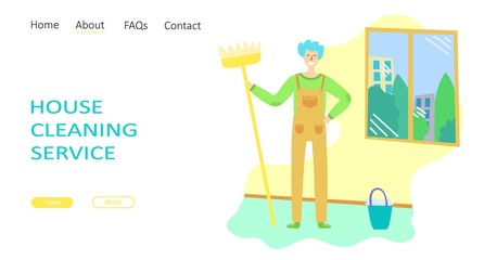 Cleaning service concept