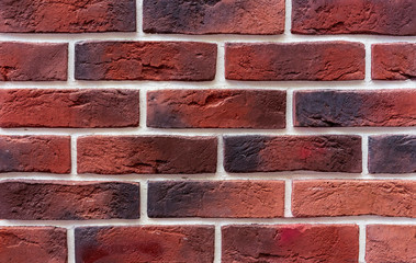 Texture of brown brick wall. Background of brown brick wall.
