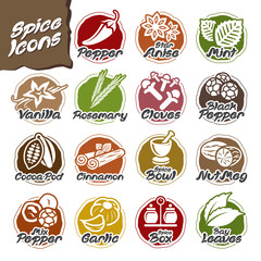 Vector Spice Multiple Icons Set
