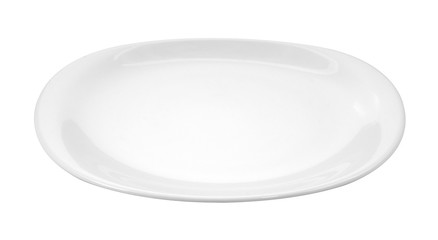 plate isolated on white background.
