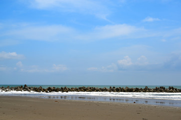 海とテトラポット