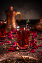 Turkish tea concept