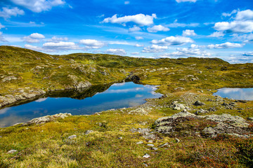 Fototapeta na wymiar Norwegian Landscape, Hardanger Plateau