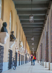 Beautiful architecture of Szeged city in Hungary