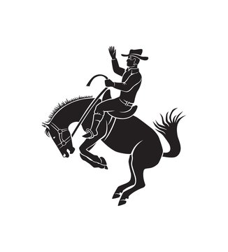 cowboy riding a rodeo