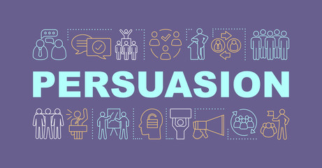 Persuasion word concepts banner