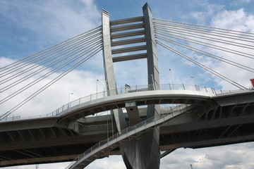 bridge over the Neva river in St. Petersburg   