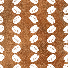 Seamless pattern with coffee beans pattern. Sketch, graphics for the design of prints, backgrounds, wallpapers, advertising, menus, packaging, wrappers cafes