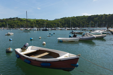 Fototapeta na wymiar Boats on the River Dart Dartmouth Devon England UK 