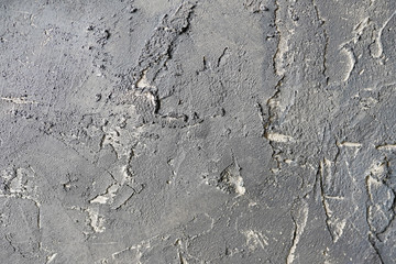 Texture of old gray concrete wall for background