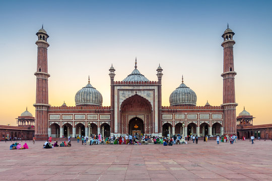 Jama Masjid in Delhi, India