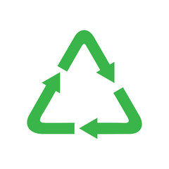 Recycling icon on background for graphic and web design. Simple vector sign. Internet concept symbol for website button or mobile app.