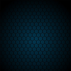 Tech geometric black background with hexagon texture. Vector design eps 10