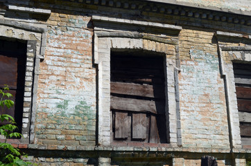 Urban decay.Historical buiding. Kiev,Ukraine