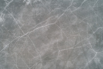 patterns of cracks in the ice