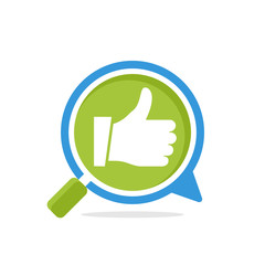 Vector illustration icon with the concept of communication and review media, which has a good reputation.