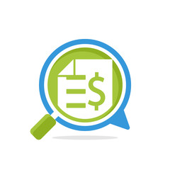Illustration icon with the concept of budget analysis consultation
