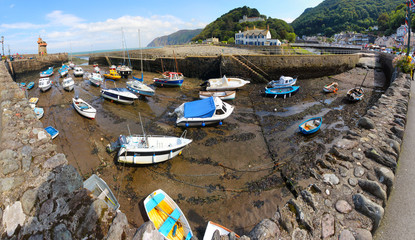 Lynmouth Port Panorama
