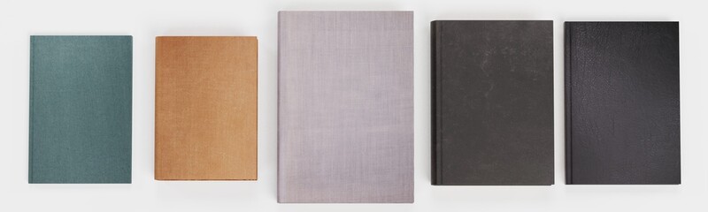 Realistic 3D Render of Blank Books