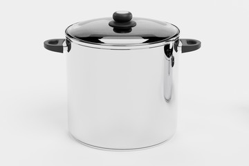 Realistic 3d Render of Cooking Pot