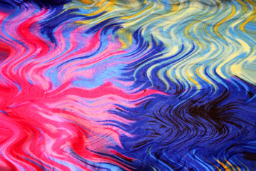 Blurred tie dye pattern on fabric for background