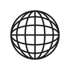 Globe shaped world, vector illustration